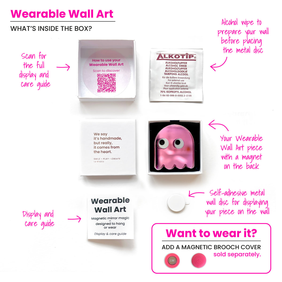 Wearable Wall Art Game Ghost