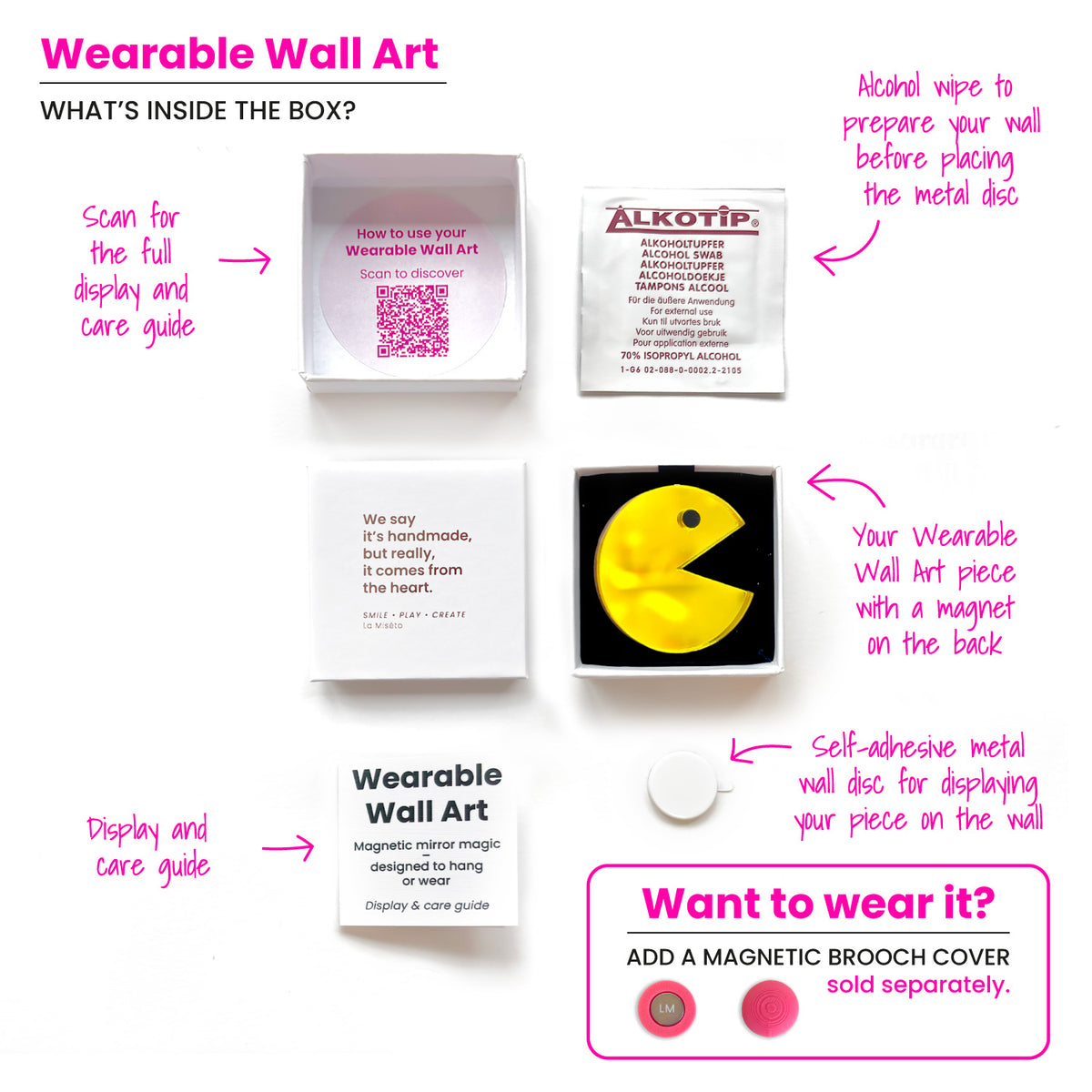 Wearable Wall Art Game Yellow Man