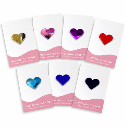 Heart pin