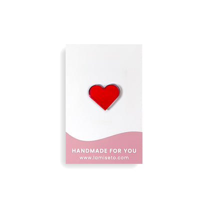 Heart pin