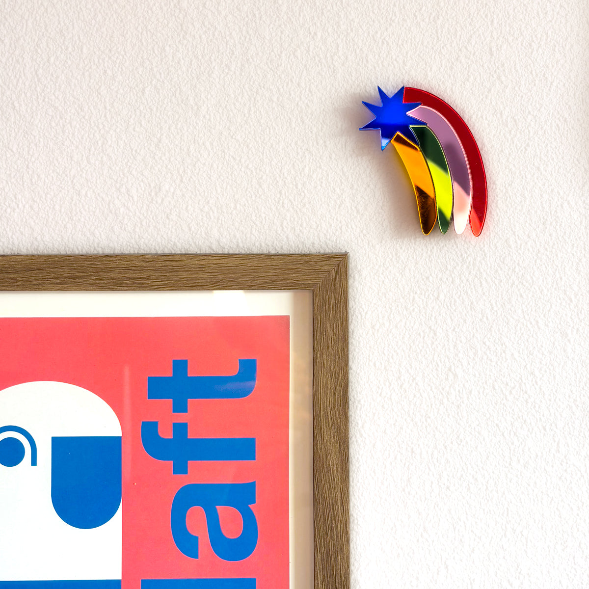 Tragbare Wandkunst Rainbow Star