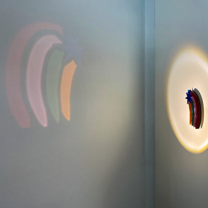 Tragbare Wandkunst Rainbow Star