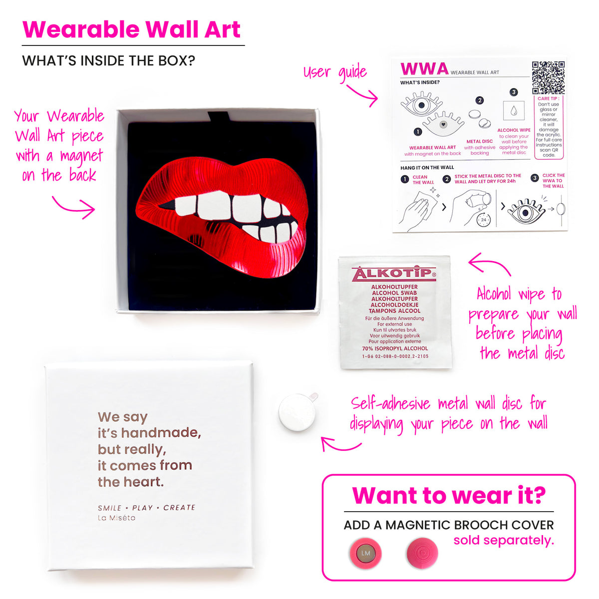 Wearable Wall Art Bite Me