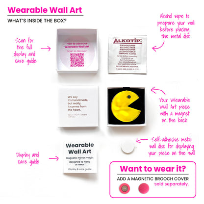 Wearable Wall Art Game Yellow Man