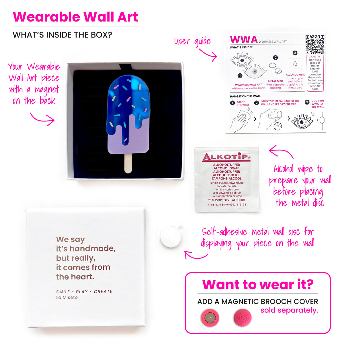 Wearable Wall Art Ice Ice