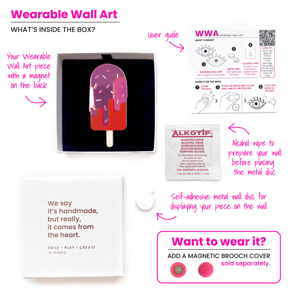 Wearable Wall Art Ice Ice
