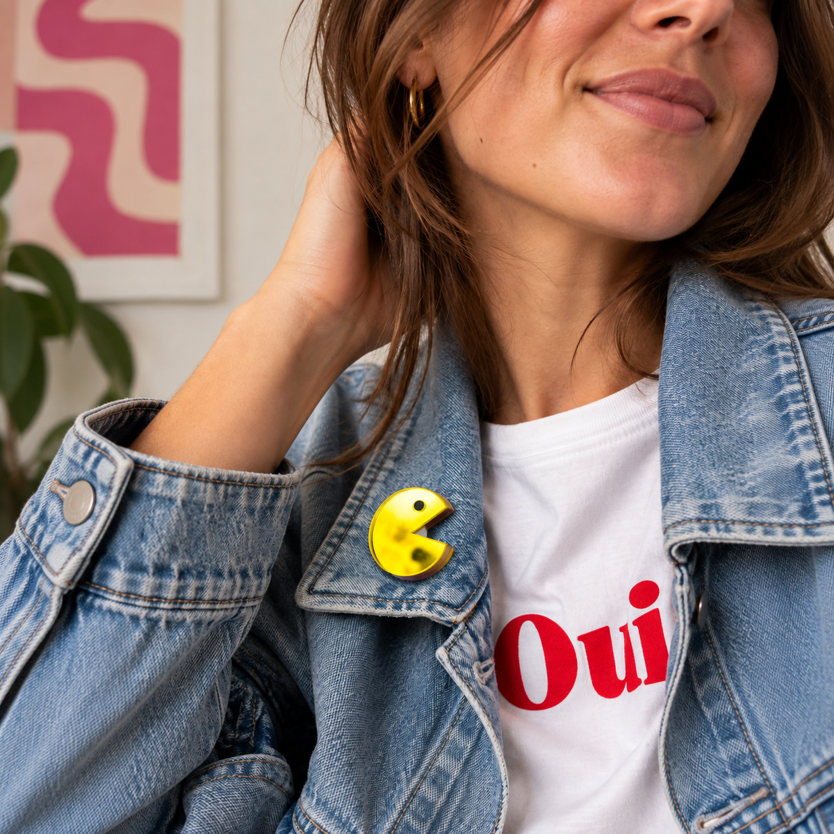 Wearable Wall Art Game Yellow Man