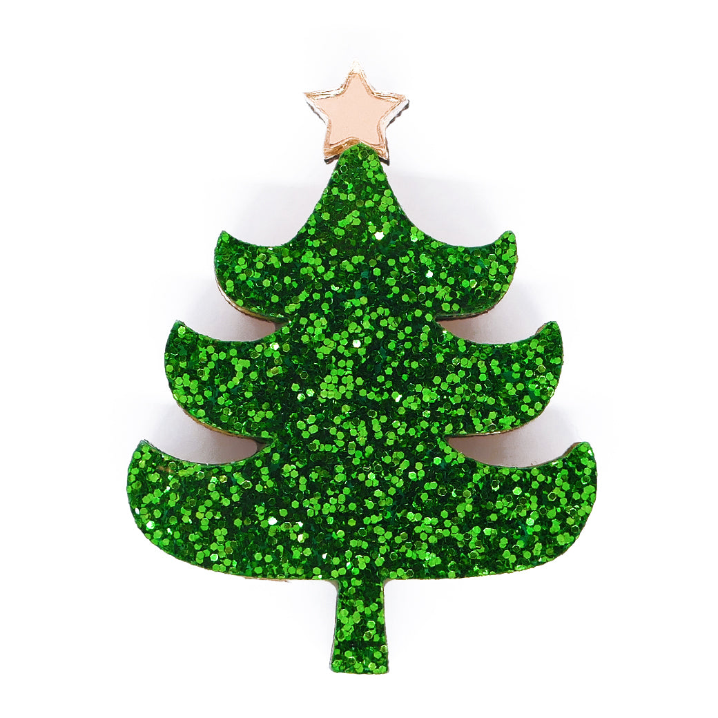 Kerstboom broche